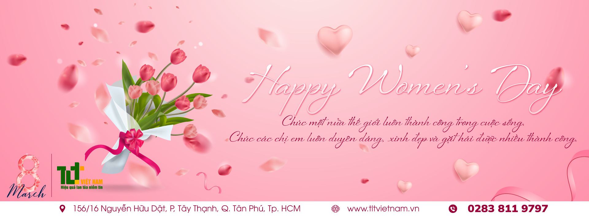 MỪNG NGÀY QUỐC TẾ PHỤ NỮA 8/3 - Chúc một nửa thế giới luôn xinh đẹp và thành công hơn